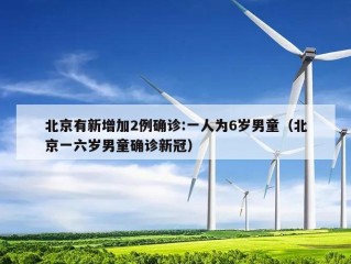 北京有新增加2例确诊:一人为6岁男童（北京一六岁男童确诊新冠）